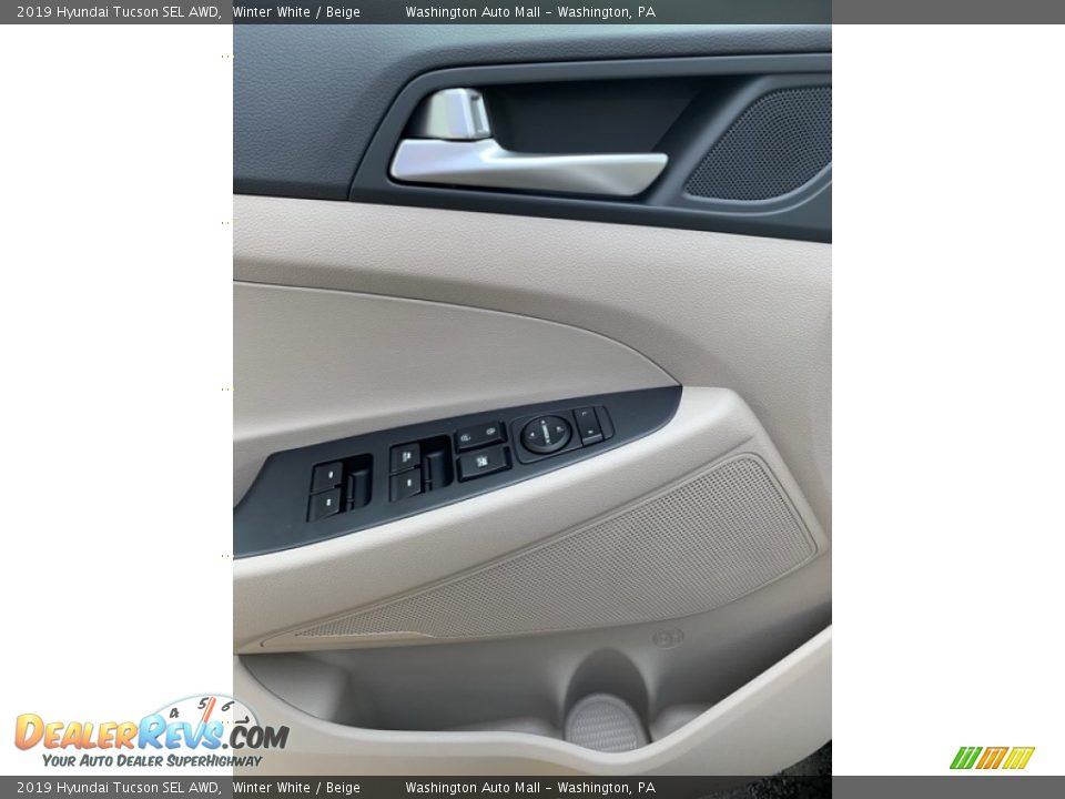 2019 Hyundai Tucson SEL AWD Winter White / Beige Photo #12