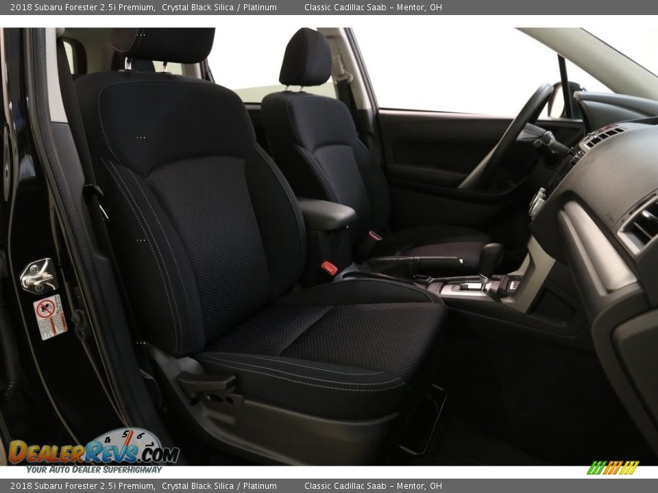 2018 Subaru Forester 2.5i Premium Crystal Black Silica / Platinum Photo #20