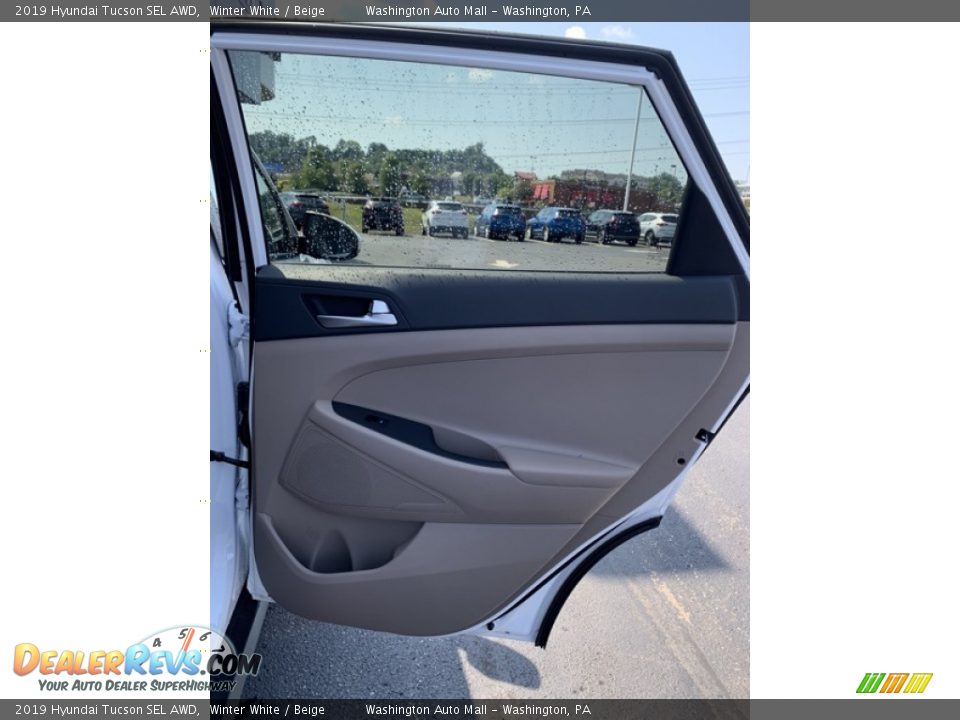 2019 Hyundai Tucson SEL AWD Winter White / Beige Photo #24