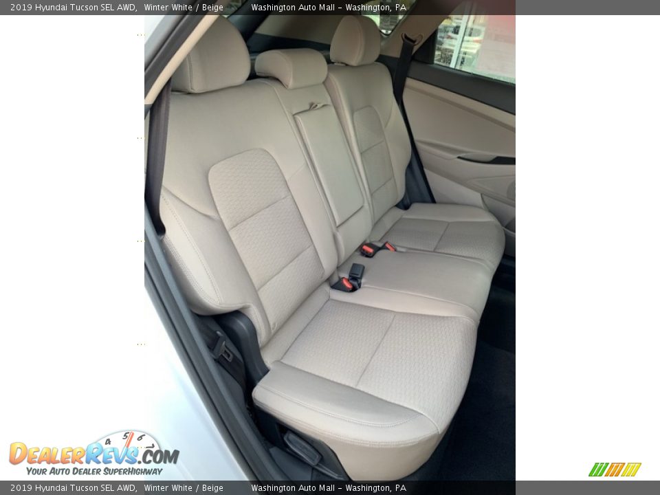 2019 Hyundai Tucson SEL AWD Winter White / Beige Photo #25
