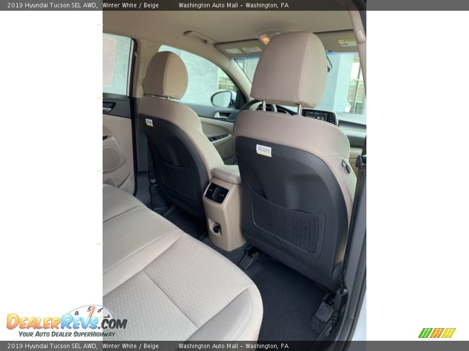 2019 Hyundai Tucson SEL AWD Winter White / Beige Photo #26