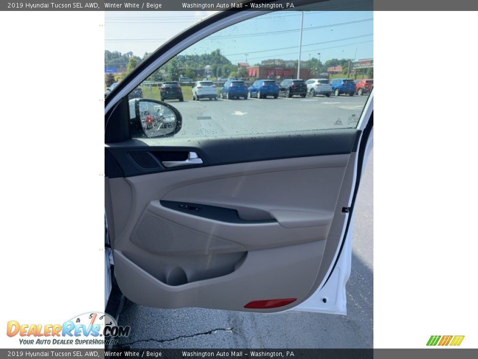 2019 Hyundai Tucson SEL AWD Winter White / Beige Photo #27
