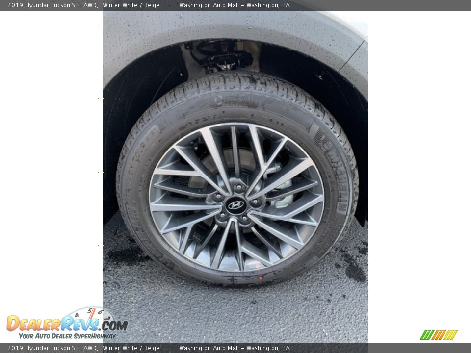2019 Hyundai Tucson SEL AWD Winter White / Beige Photo #30