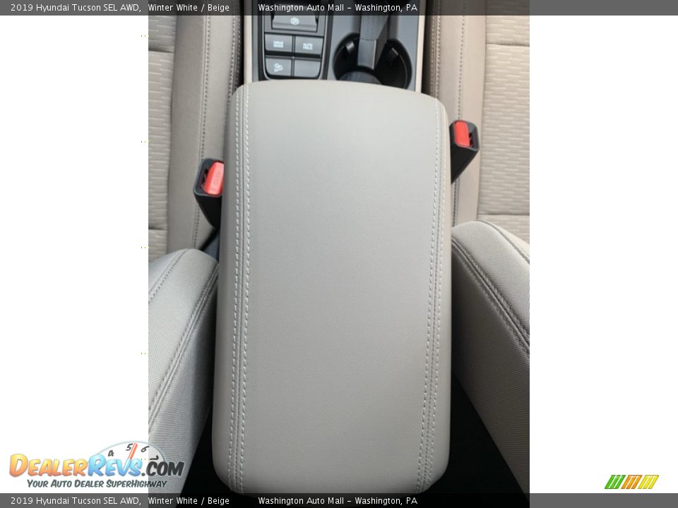 2019 Hyundai Tucson SEL AWD Winter White / Beige Photo #35