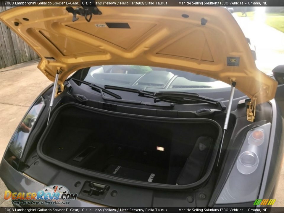 2008 Lamborghini Gallardo Spyder E-Gear Giallo Halys (Yellow) / Nero Perseus/Giallo Taurus Photo #18