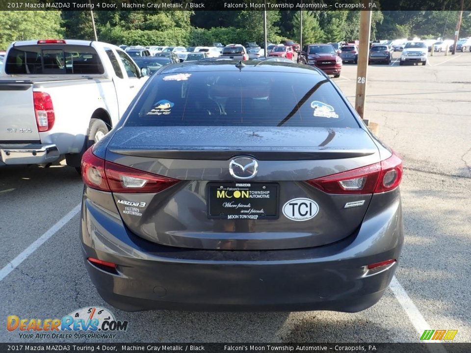 2017 Mazda MAZDA3 Touring 4 Door Machine Gray Metallic / Black Photo #3