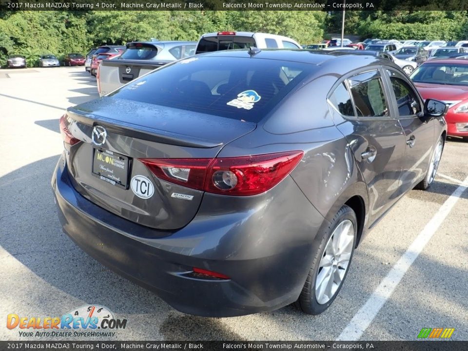 2017 Mazda MAZDA3 Touring 4 Door Machine Gray Metallic / Black Photo #4
