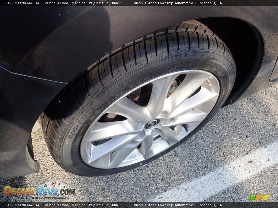 2017 Mazda MAZDA3 Touring 4 Door Machine Gray Metallic / Black Photo #5