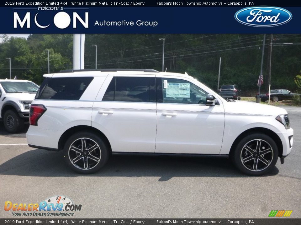 2019 Ford Expedition Limited 4x4 White Platinum Metallic Tri-Coat / Ebony Photo #1