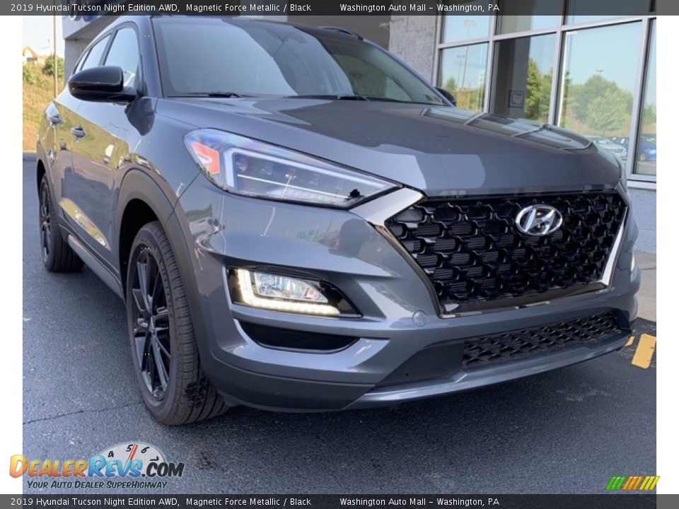 2019 Hyundai Tucson Night Edition AWD Magnetic Force Metallic / Black Photo #1