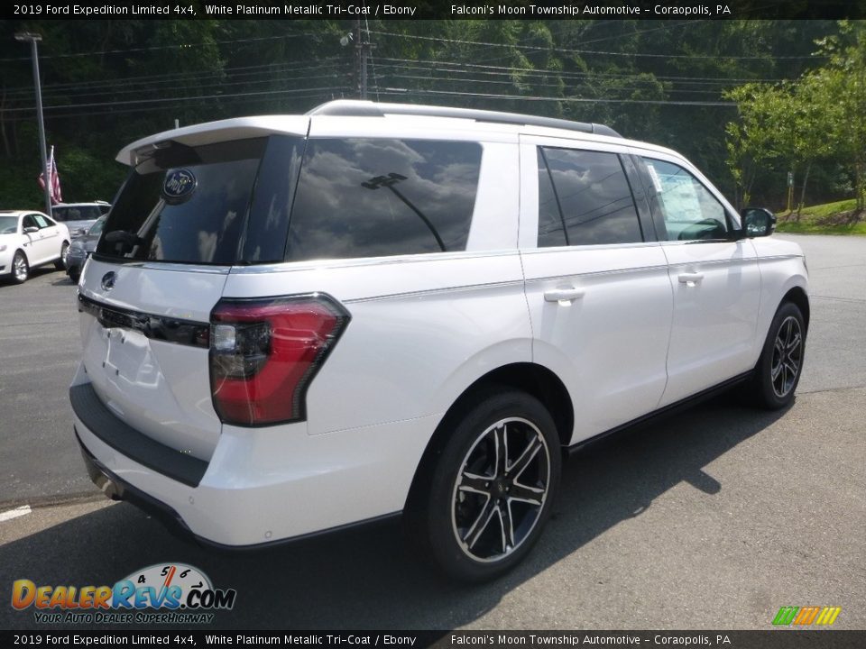 2019 Ford Expedition Limited 4x4 White Platinum Metallic Tri-Coat / Ebony Photo #2