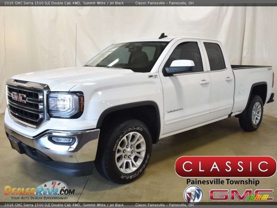 2016 GMC Sierra 1500 SLE Double Cab 4WD Summit White / Jet Black Photo #1