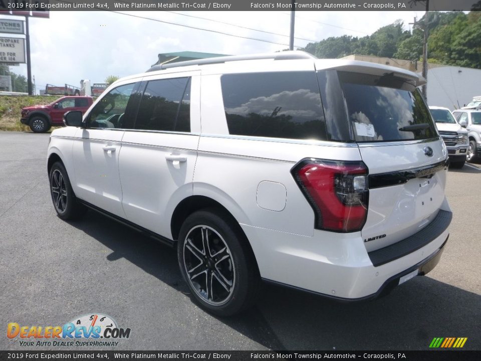 2019 Ford Expedition Limited 4x4 White Platinum Metallic Tri-Coat / Ebony Photo #6