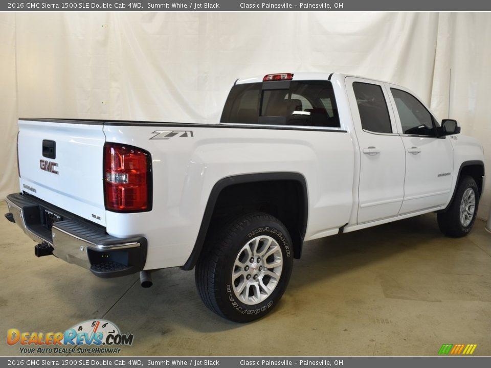 2016 GMC Sierra 1500 SLE Double Cab 4WD Summit White / Jet Black Photo #2