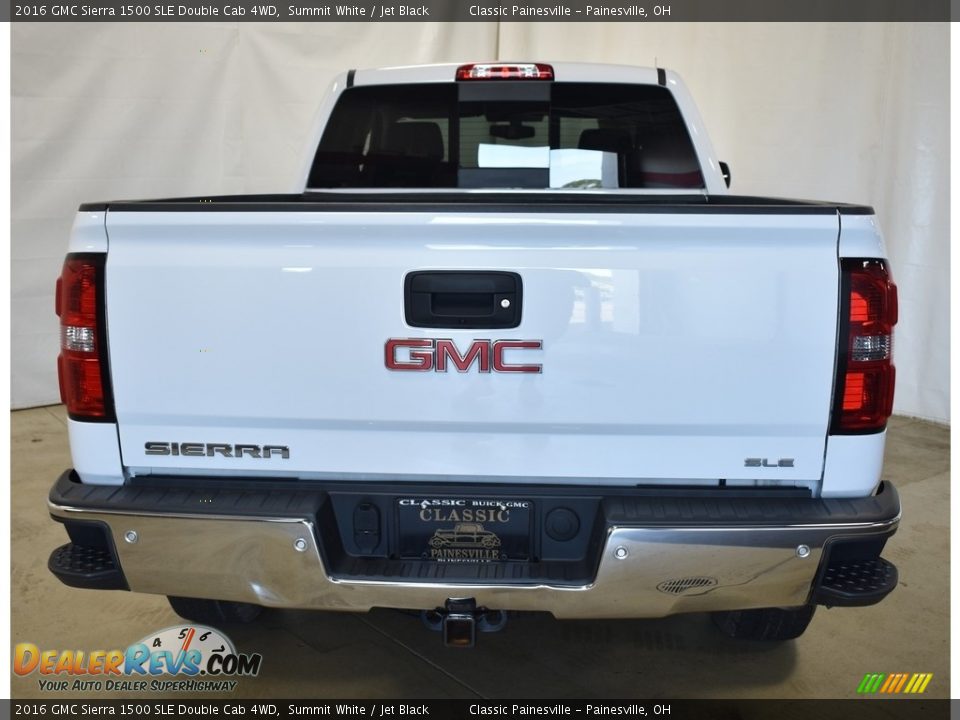 2016 GMC Sierra 1500 SLE Double Cab 4WD Summit White / Jet Black Photo #3