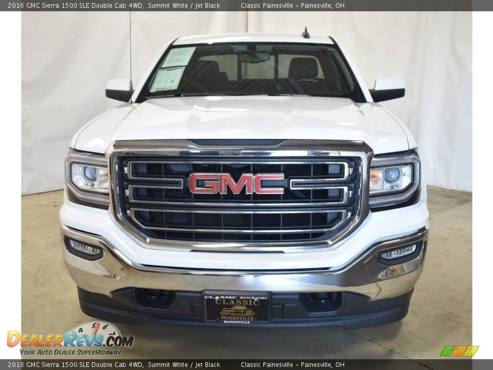 2016 GMC Sierra 1500 SLE Double Cab 4WD Summit White / Jet Black Photo #4