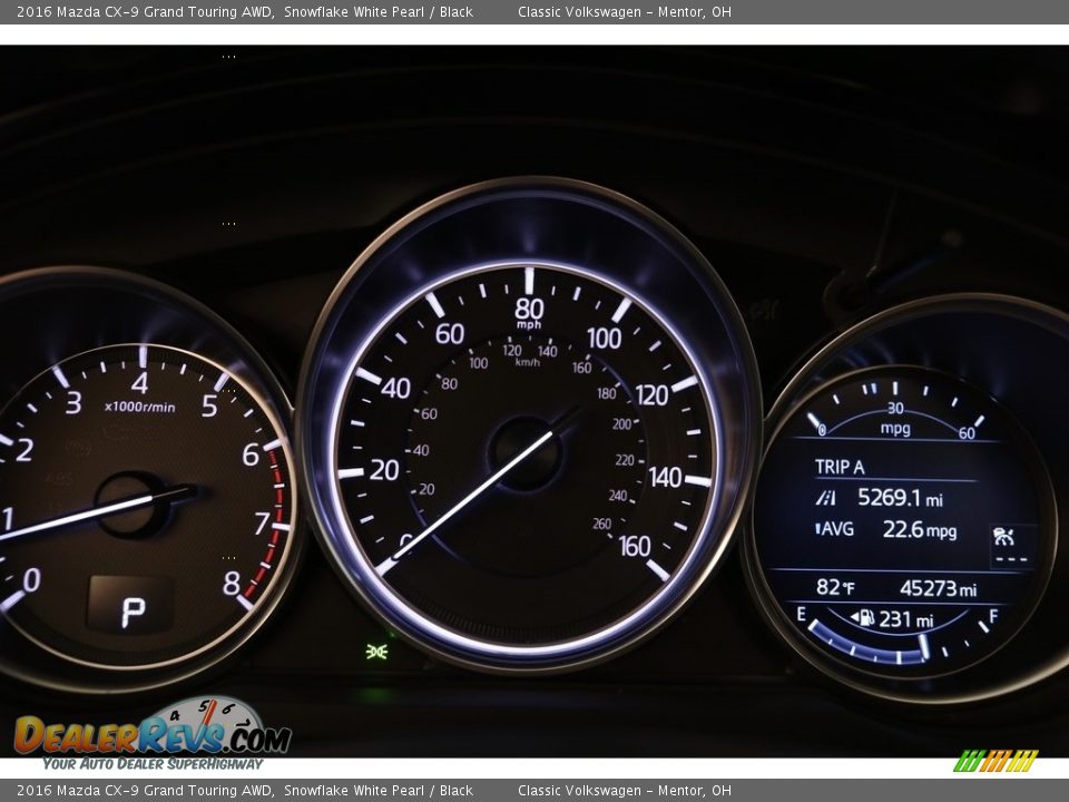 2016 Mazda CX-9 Grand Touring AWD Snowflake White Pearl / Black Photo #8