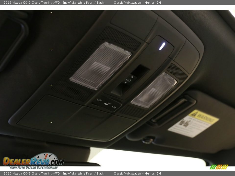 2016 Mazda CX-9 Grand Touring AWD Snowflake White Pearl / Black Photo #10