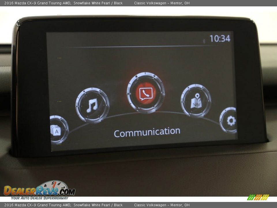 2016 Mazda CX-9 Grand Touring AWD Snowflake White Pearl / Black Photo #12