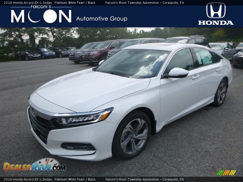 2019 Honda Accord EX-L Sedan Platinum White Pearl / Black Photo #1