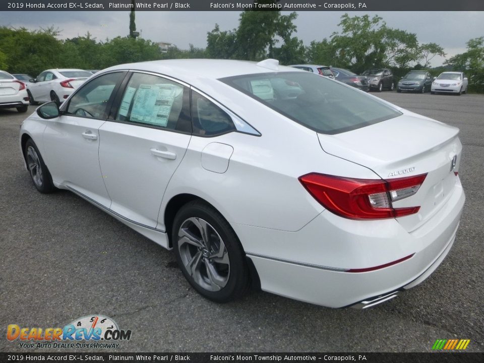 2019 Honda Accord EX-L Sedan Platinum White Pearl / Black Photo #2