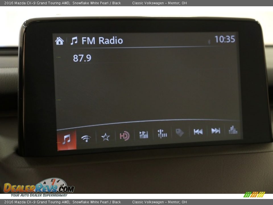2016 Mazda CX-9 Grand Touring AWD Snowflake White Pearl / Black Photo #17