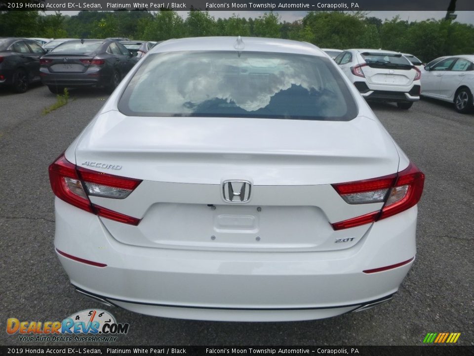 2019 Honda Accord EX-L Sedan Platinum White Pearl / Black Photo #3