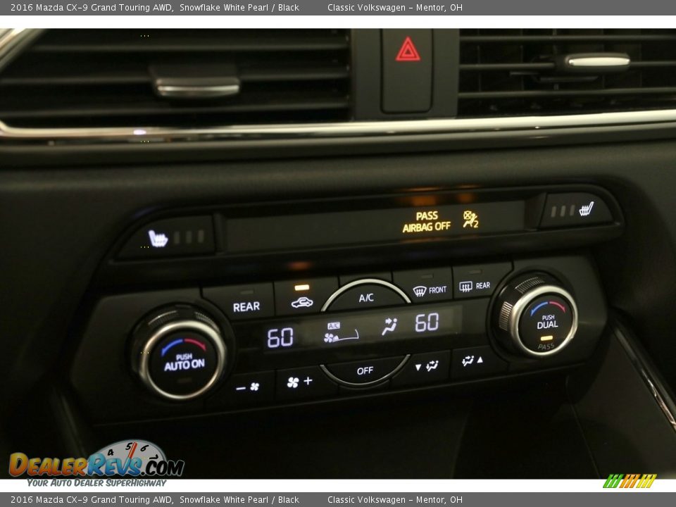 2016 Mazda CX-9 Grand Touring AWD Snowflake White Pearl / Black Photo #18