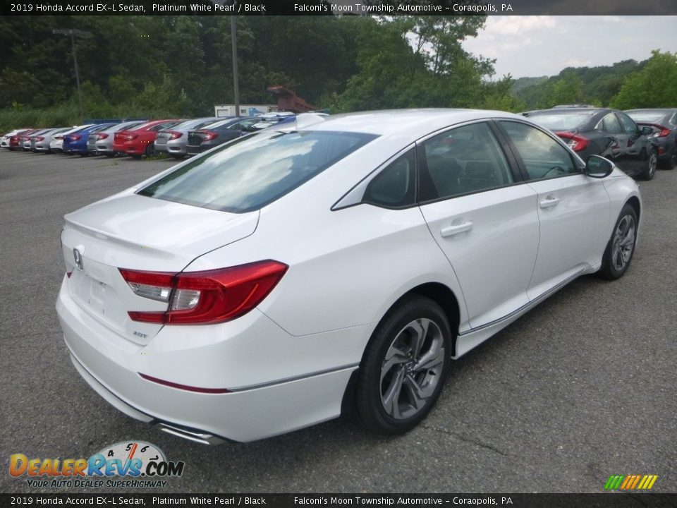 2019 Honda Accord EX-L Sedan Platinum White Pearl / Black Photo #4