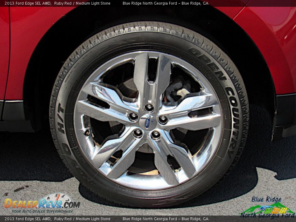 2013 Ford Edge SEL AWD Ruby Red / Medium Light Stone Photo #9