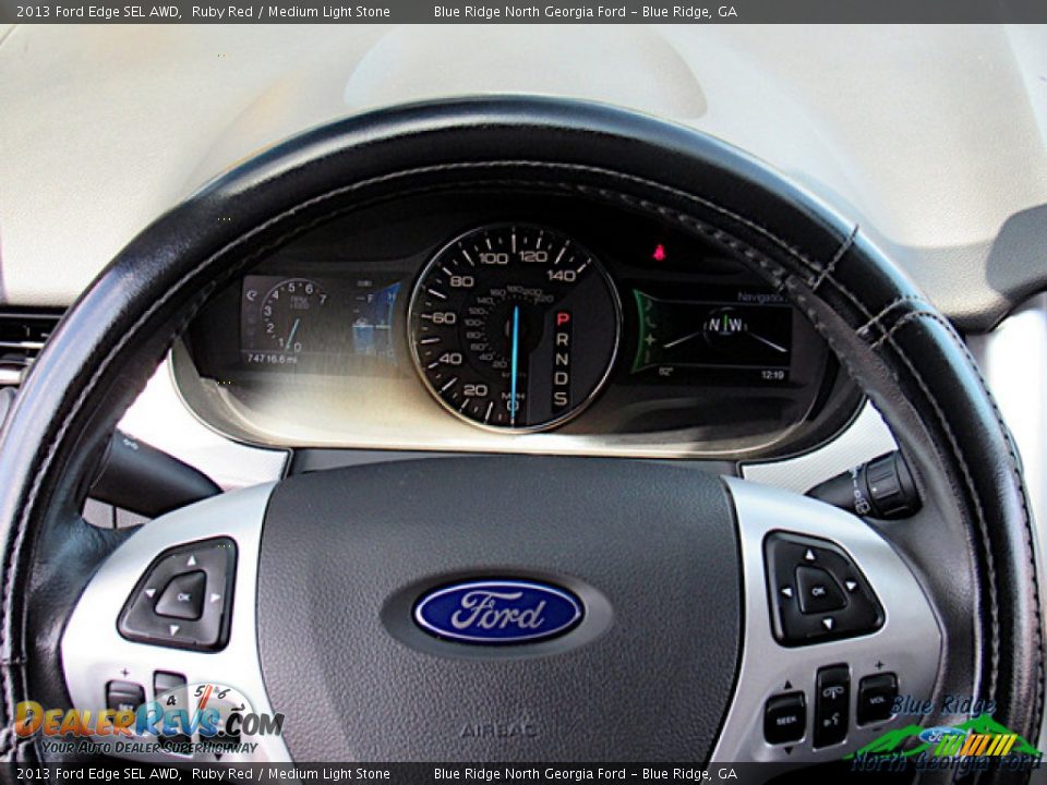2013 Ford Edge SEL AWD Ruby Red / Medium Light Stone Photo #18