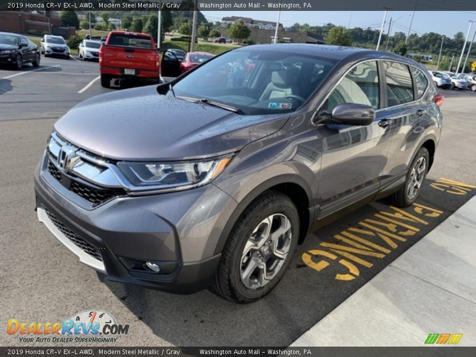 2019 Honda CR-V EX-L AWD Modern Steel Metallic / Gray Photo #4
