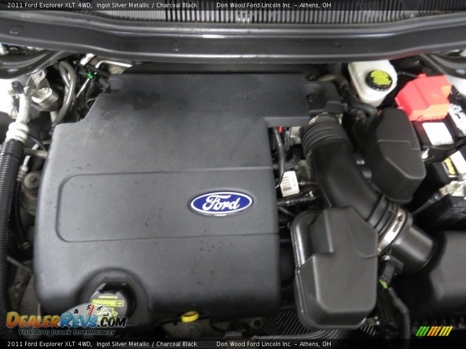 2011 Ford Explorer XLT 4WD Ingot Silver Metallic / Charcoal Black Photo #6