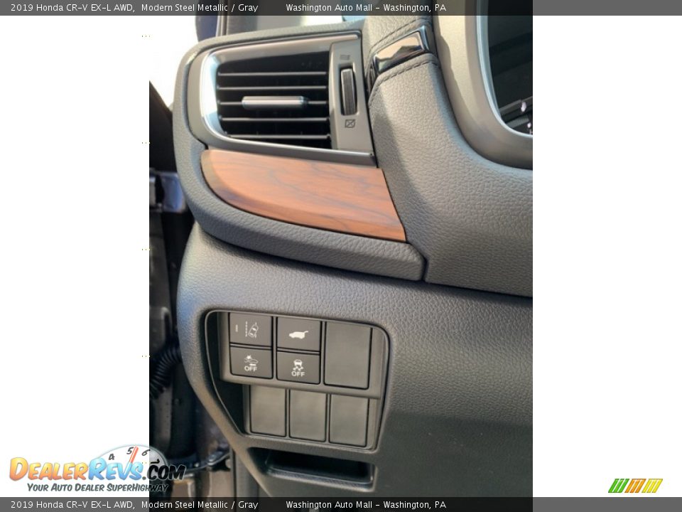 2019 Honda CR-V EX-L AWD Modern Steel Metallic / Gray Photo #12