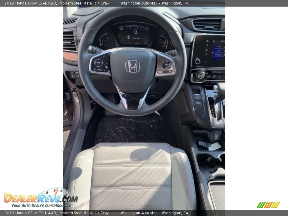 2019 Honda CR-V EX-L AWD Modern Steel Metallic / Gray Photo #13
