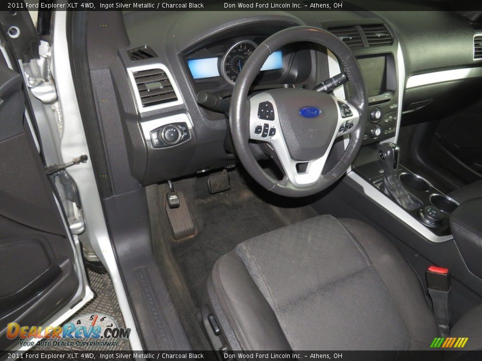 2011 Ford Explorer XLT 4WD Ingot Silver Metallic / Charcoal Black Photo #18