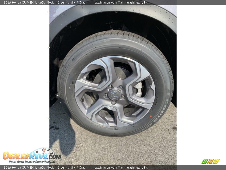 2019 Honda CR-V EX-L AWD Modern Steel Metallic / Gray Photo #31