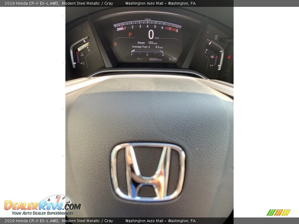 2019 Honda CR-V EX-L AWD Modern Steel Metallic / Gray Photo #32