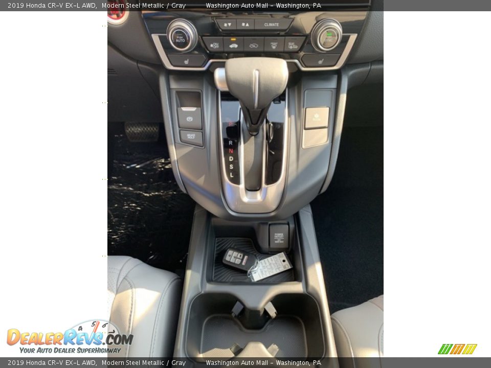 2019 Honda CR-V EX-L AWD Modern Steel Metallic / Gray Photo #35