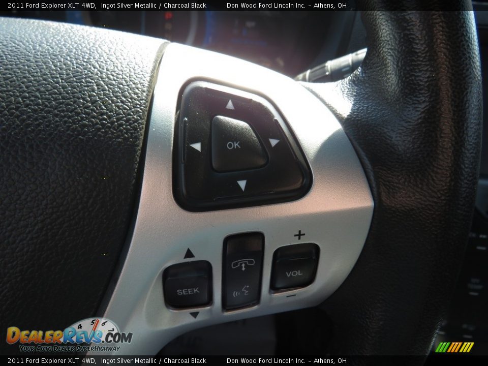 2011 Ford Explorer XLT 4WD Ingot Silver Metallic / Charcoal Black Photo #32