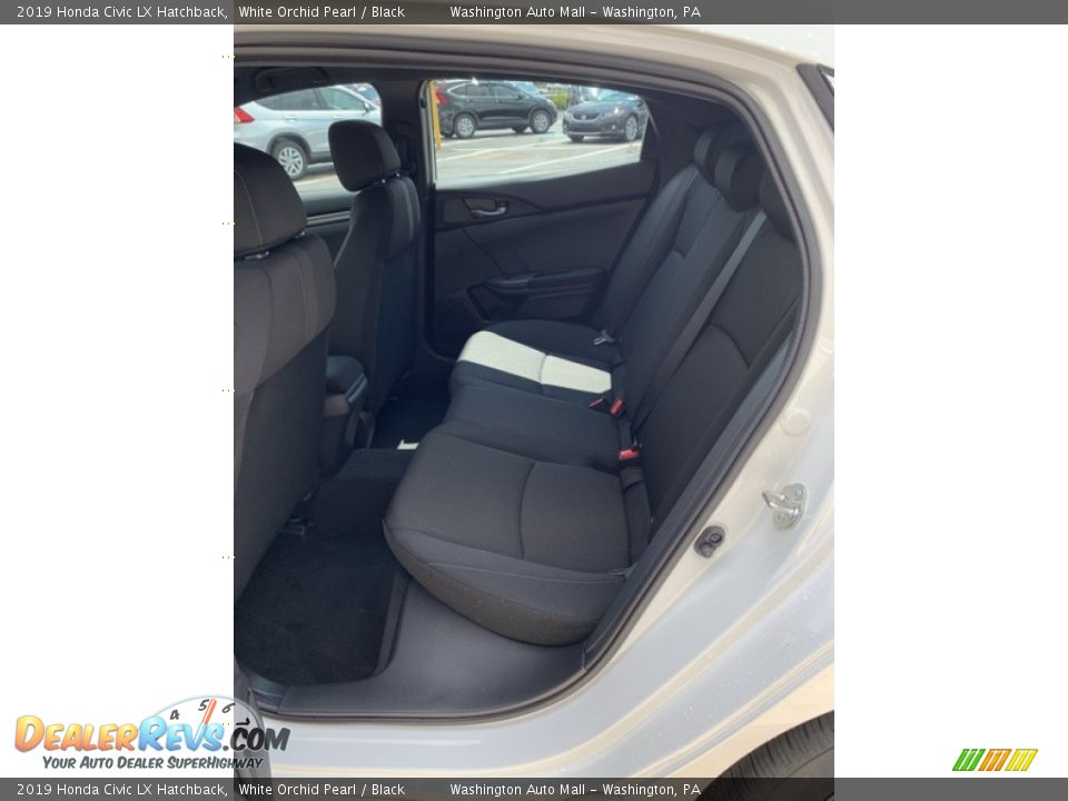 2019 Honda Civic LX Hatchback White Orchid Pearl / Black Photo #19