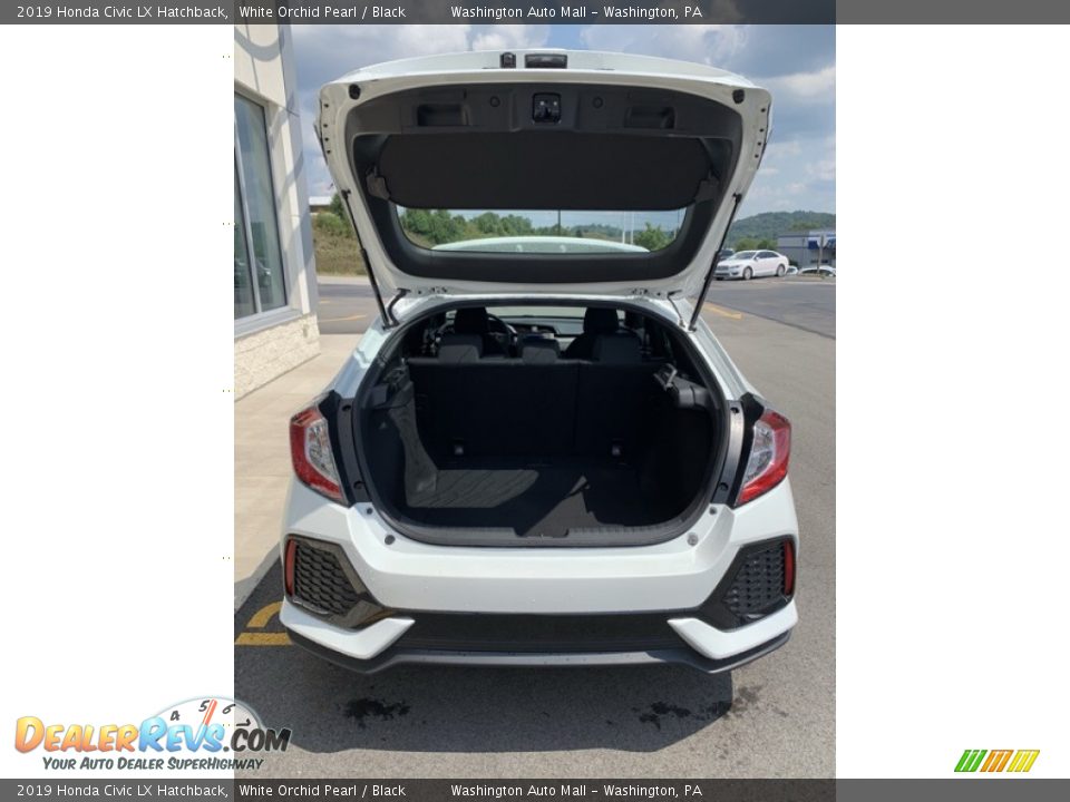 2019 Honda Civic LX Hatchback White Orchid Pearl / Black Photo #20