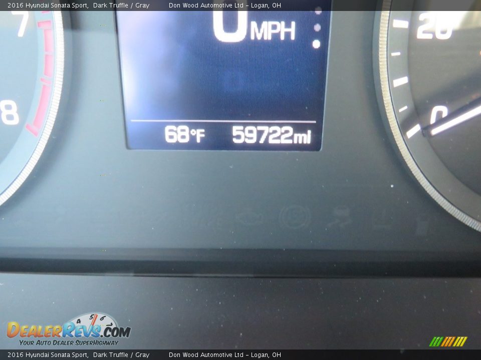 2016 Hyundai Sonata Sport Dark Truffle / Gray Photo #22
