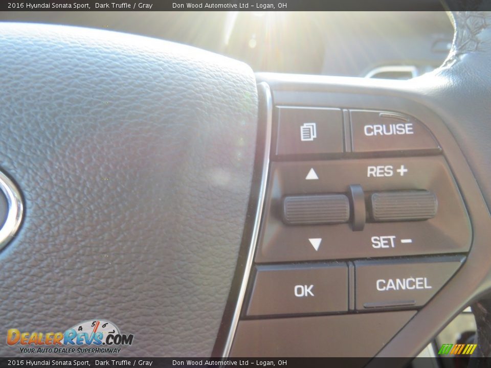 2016 Hyundai Sonata Sport Dark Truffle / Gray Photo #25