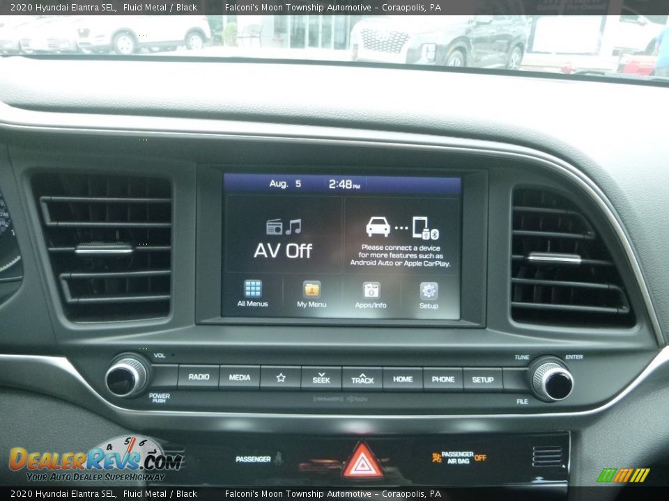 2020 Hyundai Elantra SEL Fluid Metal / Black Photo #14