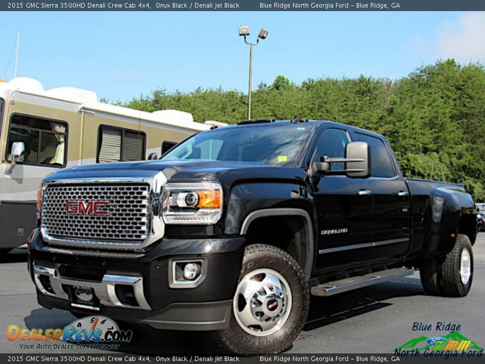 2015 GMC Sierra 3500HD Denali Crew Cab 4x4 Onyx Black / Denali Jet Black Photo #1