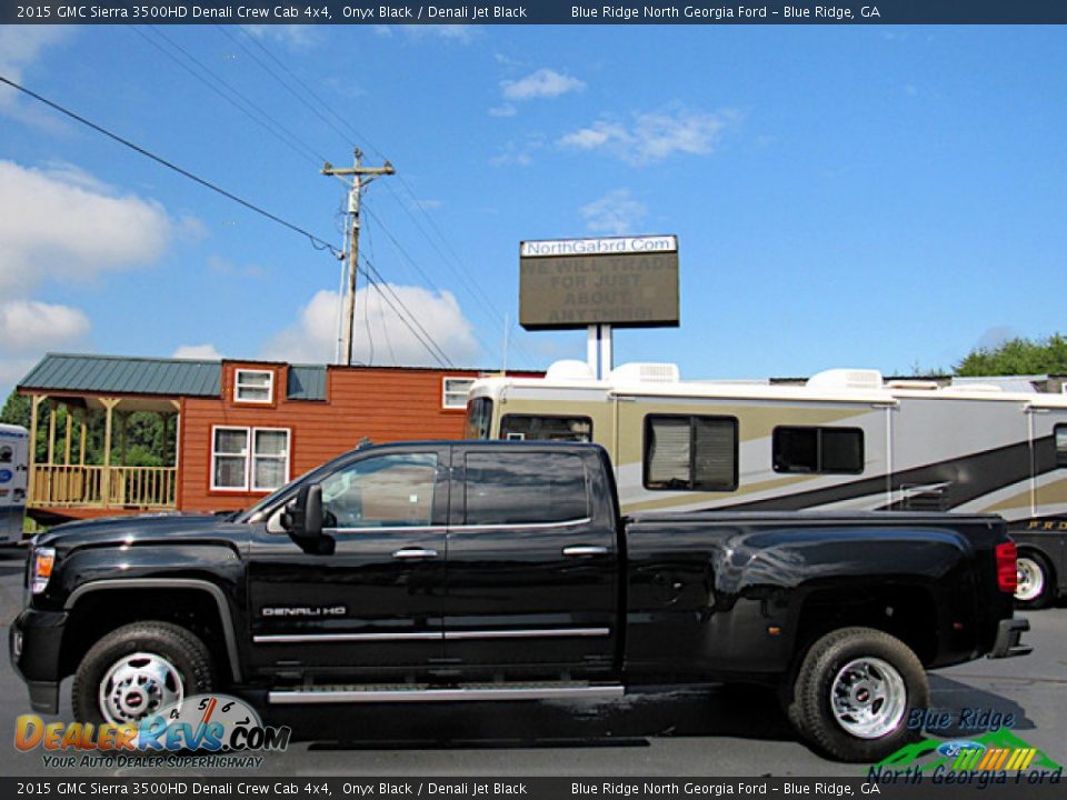 2015 GMC Sierra 3500HD Denali Crew Cab 4x4 Onyx Black / Denali Jet Black Photo #2