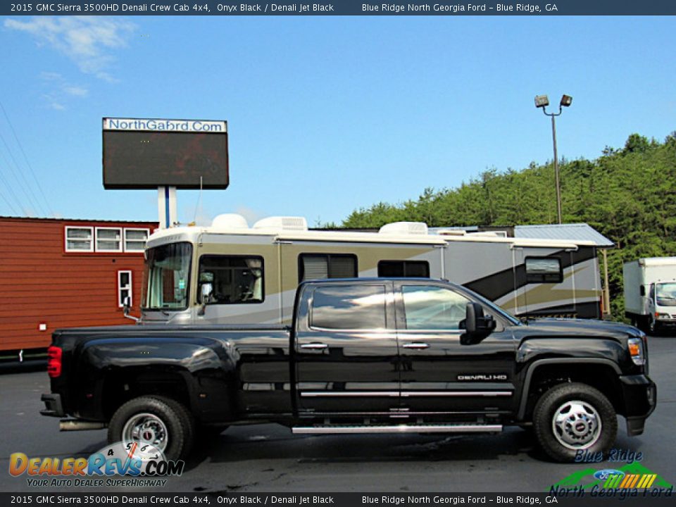 2015 GMC Sierra 3500HD Denali Crew Cab 4x4 Onyx Black / Denali Jet Black Photo #6
