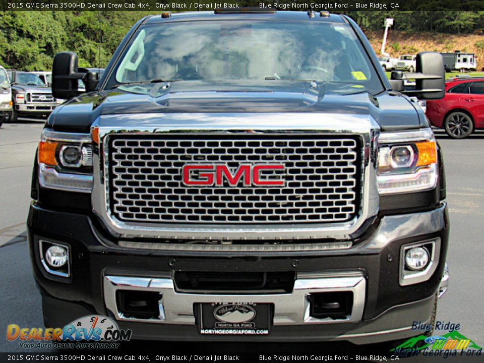 2015 GMC Sierra 3500HD Denali Crew Cab 4x4 Onyx Black / Denali Jet Black Photo #8