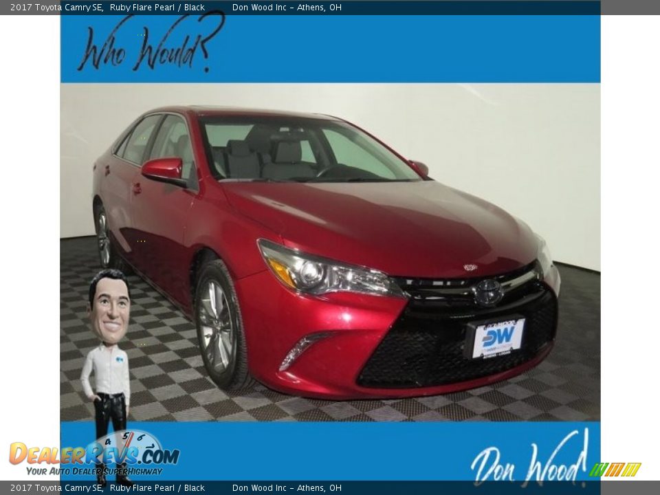2017 Toyota Camry SE Ruby Flare Pearl / Black Photo #1